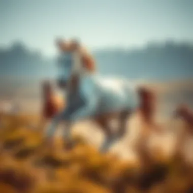 Freedom in Nature: The Wild Spirit of Horses A wild horse running freely in its natural habitat, highlighting the connection with nature.